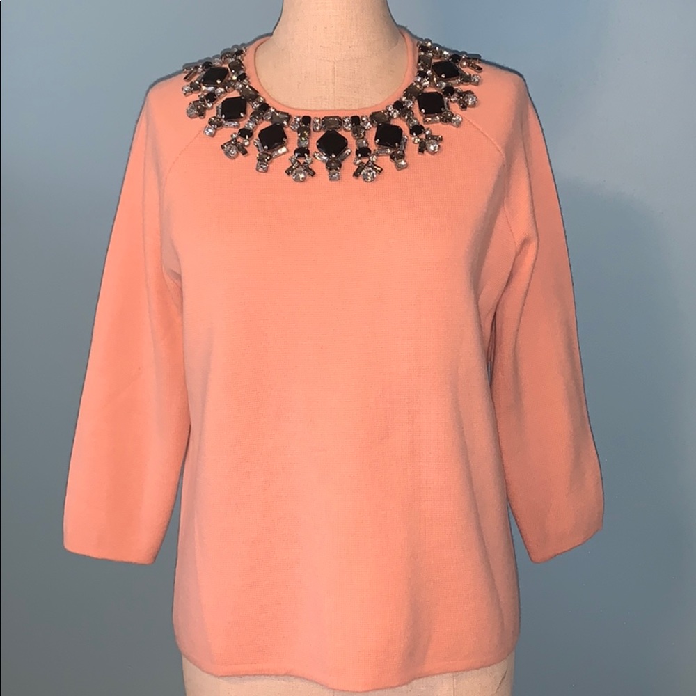 Ann Taylor Jewel Sweater Wool Blend. Gorgeous